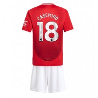 Manchester United Casemiro #18 Replica Home Minikit 2024-25 Short Sleeve (+ pants)